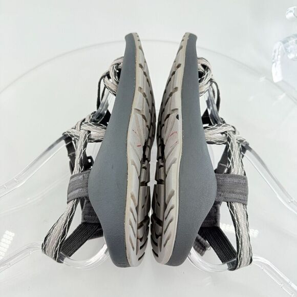 Chaco Women ZX/2 Sandal Sz 7 Outdoor Hike Black Gray Strappy Thong Adjustable - Picture 10 of 12